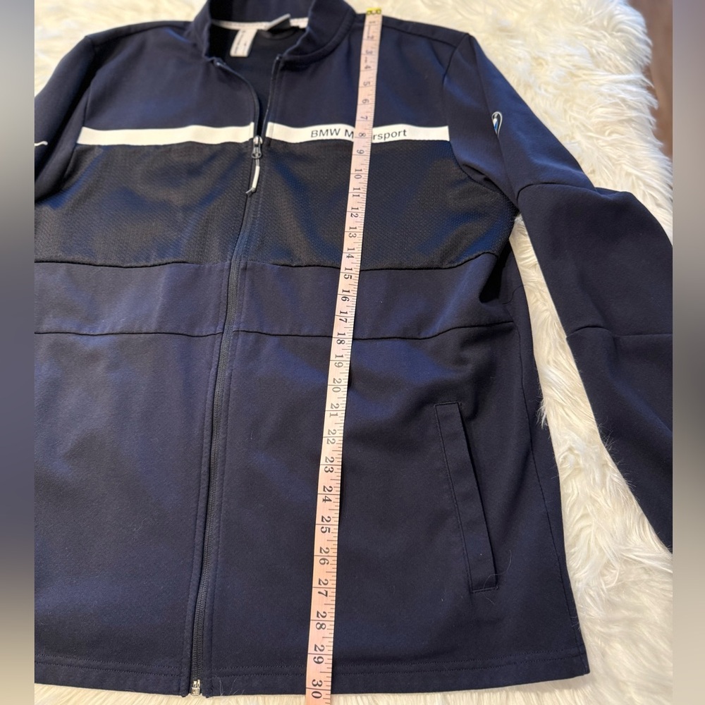 Puma | BMW Motorsport Navy Blue Men’s XL Zip Up Sweater with Pockets NWOT - Picture 14 of 16
